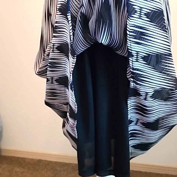 Black Dress Cover Up Swim Xl Lined - Picture 6 of 8